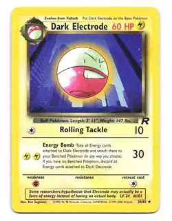 Dark Electrode 34/82 Uncommon Team Rocket Pokemon Unlimited HP - Image 1