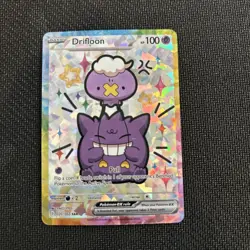 Pokemon Drifloon Gengar Special Doujin Art Starry Holo Card - Image 1