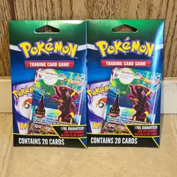 Pokemon Tcg Umbreon Vmax 20 Card Pack Walmart Exclusive Sealed Mystery Lot Of 2 - Image 1