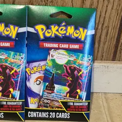 Pokemon Tcg Umbreon Vmax 20 Card Pack Walmart Exclusive Sealed Mystery Lot Of 2 - Image 3