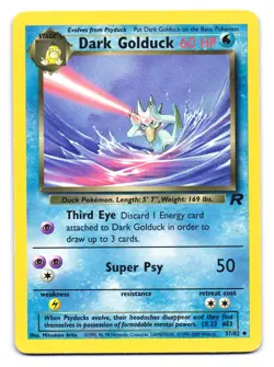 Dark Golduck 37/82 Uncommon Team Rocket Pokemon Unlimited HP - Image 1