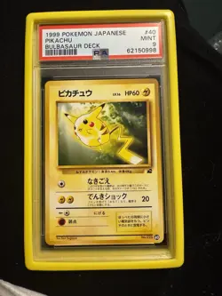 Pokemon Pikachu Bulbasaur Deck Japanese #40 PSA 9 Mint - Image 1
