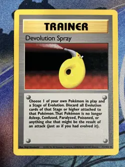 Pokemon 1999 Base Set Unlimited: Devolution Spray (72/102) HP-DMG - Image 1