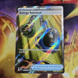 Pokemon TCG Energy Retrieval Trainer-Item Full Art Holo Ultra Rare 108/086 - Image 1