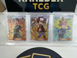 Pokemon TCG S- Chinese Card Red Blue Brock Set of 3 Rare NM IN STOCK - Image 1