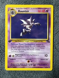1999 Pokemon Fossil 1st Edition 21/62 HAUNTER Non Holo NM - Image 1