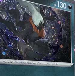Darkrai 136/197 Cosmos Holo 🌀 SWIRL 🌌 Pokemon OBF NM - Image 2