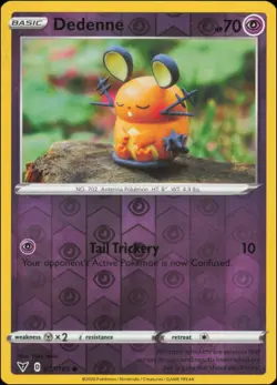 Pokemon - Dedenne #077/185 - SWSH04: Vivid Voltage Reverse Holo - Image 1