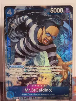 Mr.3 (Galdino) Alternate Art SR (OP16-056) One Piece TCG The Time of Battle NM - Image 2