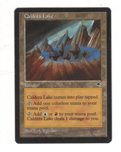 MtG Caldera Lake - Tempest - x1 card - LP - Image 1