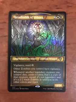 Ratadrabik of Urborg Showcase Textured Foil MTG Magic Gathering Card NM Mint DMU - Image 1