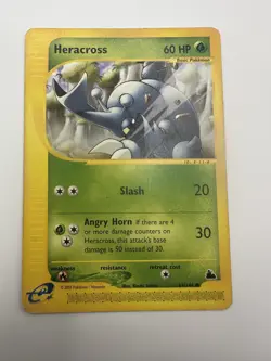 Pokemon Card - Heracross Skyridge 64/144 Common LP/MP WOTC Vintage - Image 1