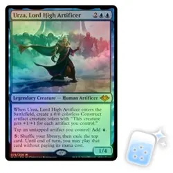FOIL URZA, LORD HIGH ARTIFICER Modern Horizons Magic MTG MINT CARD - Image 1