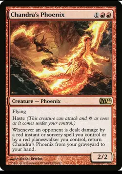 X 1 Chandra's Phoenix NM M14 MTG Magic The Gathering - Image 1