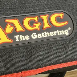 Magic The Gathering Logo Branded Carrying Case Black Red Deck Bag Shoulder Strap - Image 2