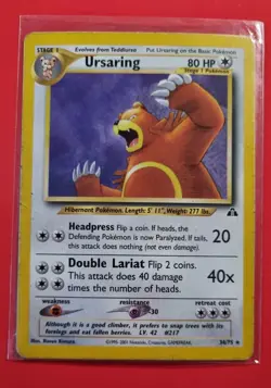 Ursaring - Neo Discovery #34 - English- carte Pokemon vintage rare - Image 1