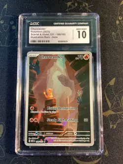 Pokemon Charmander 168 -151 Scarlet & Violet English CGC 10 Gem Mint - Image 1