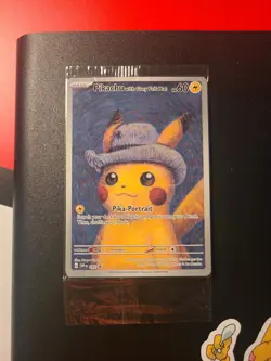 Pokemon TCG Pikachu With Grey Felt Hat Van Gogh Full Art Promo SVP #085- Sealed - Image 1