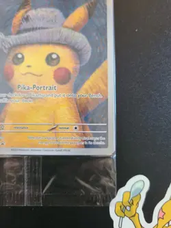 Pokemon TCG Pikachu With Grey Felt Hat Van Gogh Full Art Promo SVP #085- Sealed - Image 4
