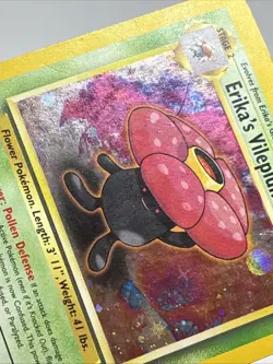 Pokemon Gym Heroes 5/132 Erika's Vileplume 2000 Holo Rare Grass HP POOR READ - Image 3