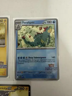 [SVP] Pokemon Illustration Contest 2024 Promo Pikachu, Feraligatr, Toxtricity - Image 3