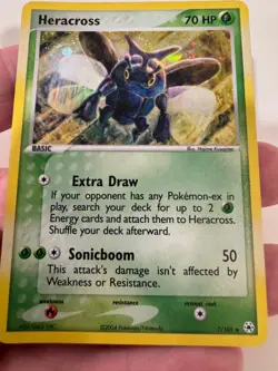 Pokemon TCG Heracross EX Hidden Legends 7/101 Holo Holo Rare - Image 1