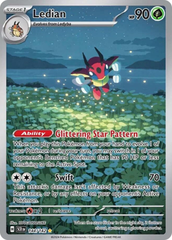 Ledian 144/142 Illustration Rare Stellar Crown Pokemon NM/M - Image 4
