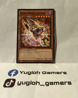 YUGIOH DARK MAGICIAN GIRL YGLD 1ST EDITION COMMON PLAYED LIGHT PLAYED - Image 1