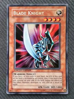 Yugioh Blade Knight Limited Edition Secret Rare CT1-EN002 NM (misprint) - Image 1
