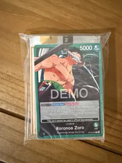 One Piece TCG Promotional Demo Deck Zoro New & Sealed - Image 1
