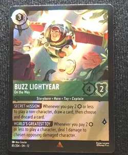 Lorcana Buzz Lightyear - On the Way 85/204 Wilds Unknown Holo Foil Non AMC - Image 1