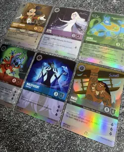 2023 Lorcana Complete Set D100 - Mickey, Elsa, Genie, Stitch, Maleficent, Maui - Image 2