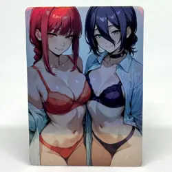 Chainsaw Man Makima, Reze Goddess Anime Waifu ACG Foil Card - Image 1