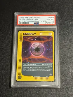 PSA 10 Warp Energy Holo 041/P Japanese Battle Road 2002 Promo Pokemon Card Mint - Image 1