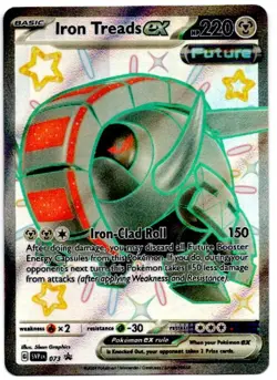 Iron Treads Ex SVP 073 Paldean Fates - Black Star Promo - Pokemon TCG Card NM - Image 1