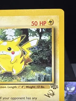 Pokemon Card Pikachu Gold W Stamp 60/64 1st Edition Jungle Promo WOTC LP - Image 4