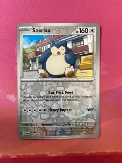 Pokemon Card Snorlax Twilight Masquerade Reverse Holo 136/167 Near Mint - Image 1
