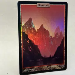 MTG Magic the Gathering Mountain (139/169) Unhinged LP Foil - Image 3