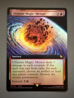 Ultimate Magic: Meteor (Extended Art) Commander: Final Fantasy Foil - Image 1