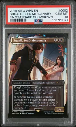 2025 Magic The Gathering Wpn Promos #0002 Squall, Seed Mercenary PSA10 - Image 1
