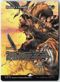 Hunter's Insight (Borderless) 35 Marvel Universe MTG NM - Image 1