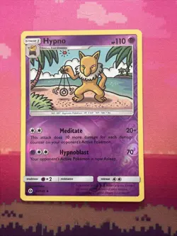 Pokemon Card Hypno Sun & Moon Reverse Holo 60/149 Near Mint - Image 1