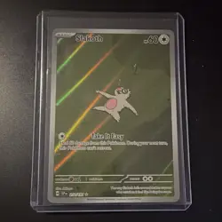 The Pokemon Company Slakoth 212/191 Illustration Rare Holo SV08 Surging Sparks - Image 1