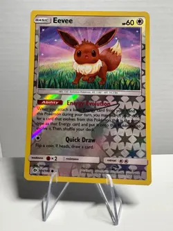 Pokemon TCG Eevee Common Reverse Holo 101/149 Sun and Moon Base - Image 1