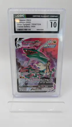 RAYQUAZA VMAX TG20 CGC 10 GEM MINT 2022 POKEMON SILVER TEMPEST - Image 1