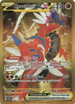 Koraidon ex 254/198 Hyper Rare Scarlet & Violet Pokemon Lightly Played - Image 1
