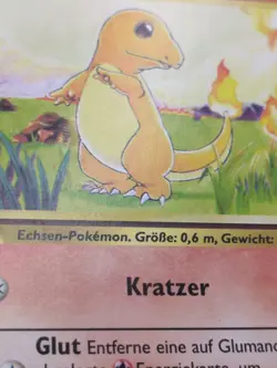 Pokemon - Charmander - Glumanda ** German ** - Baset Set 46/102 - LP - Image 5