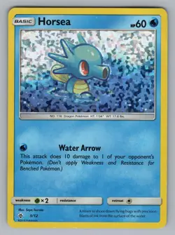 HORSEA 29 C POKEMON REVERSE HOLO DMG BUS SAYA TSURUTA - Image 1