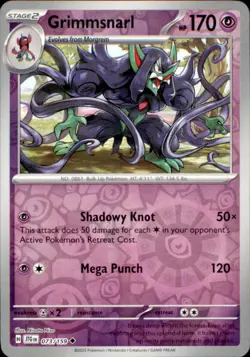 Grimmsnarl 073/159 Uncommon Journey Together Pokemon Reverse Holo Near Mint - Image 1