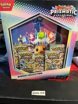 Pokemon Scarlet & Violet Prismatic Evolutions Binder Collection Box Sealed - Image 1